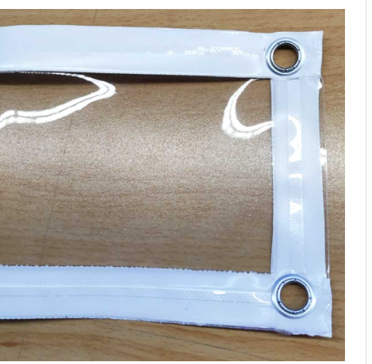 ζελατίνα πρεσαριστή με μουσαμά για τέντα