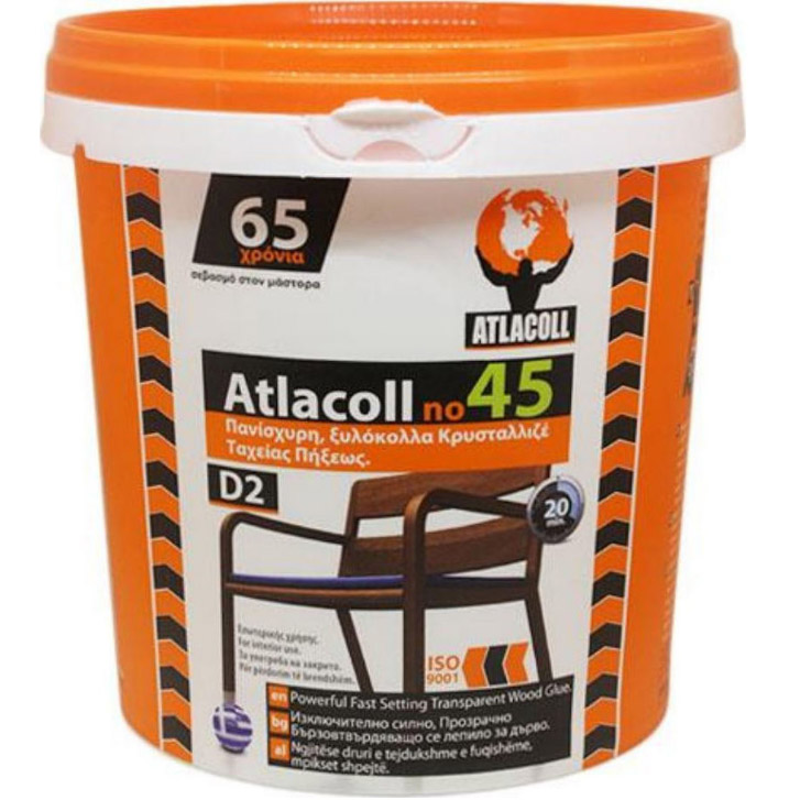  Atlacoll No45 Powerful Fast Setting Transparent Wood Glue 5kg